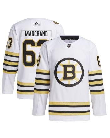 Brad Marchand 63 Boston Bruins Primegreen Men Jersey - White