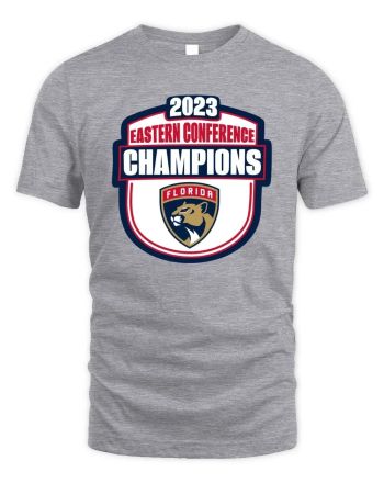 Florida Panthers 2023 Eastern Conference Champions Locker Room T-Shirt - Gray