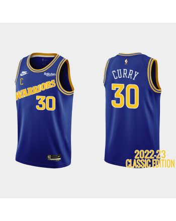 Golden State Warriors Stephen Curry 30 2022-23 Classic Edition Royal Men Jersey