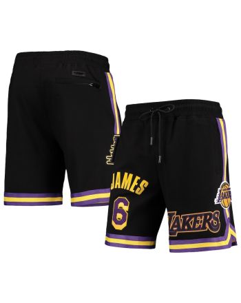 LeBron James 6 Black Los Angeles Lakers Shorts - Men