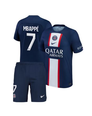 Kylian Mbappé 7 Paris Saint-Germain Home Kit 2022-23 Men Jersey - Blue