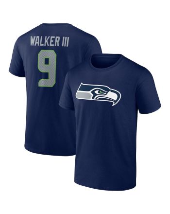 Kenneth Walker III 9 Seattle Seahawks Unisex T-Shirt - Navy