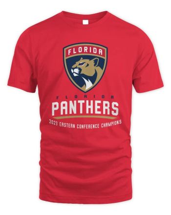Florida Panthers 2023 Eastern Conference Champions T-Shirt - Red