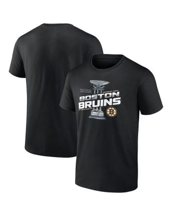 Boston Bruins 2023 Presidents' Trophy T-Shirt - Black