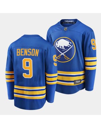 Zachary Benson #9 Buffalo Sabres 2023 NHL Draft Home Men Jersey - Blue