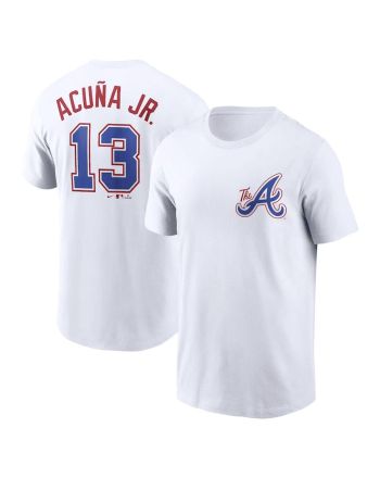 Ronald Acuña Jr. 13 Atlanta Braves 2023 City Connect T-Shirt - White