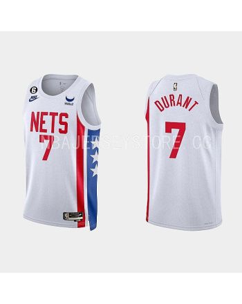 Brooklyn Nets 7 Kevin Durant 2022-23 Classic Edition White Men Jersey