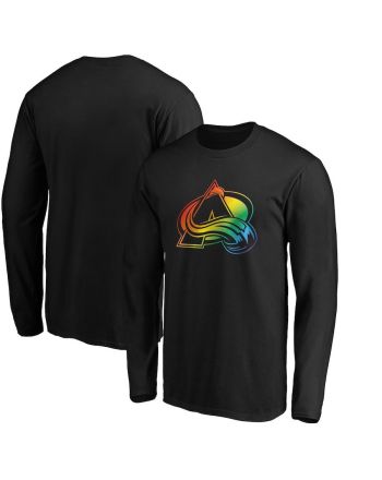 Colorado Avalanche Team Pride Logo Long Sleeve T-Shirt - Black