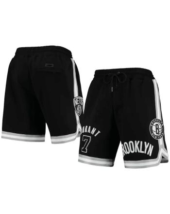 Kevin Durant 7 Brooklyn Nets Black Team Player Shorts - Men