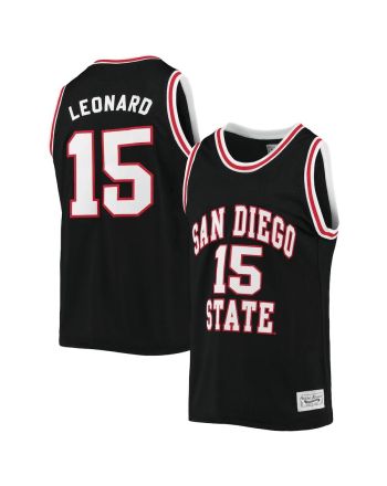 Kawhi Leonard 15 San Diego State Aztecs Basketball Jersey - Men Black