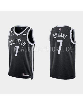 Brooklyn Nets 7 Kevin Durant 2022-23 Icon Edition Black Men Jersey