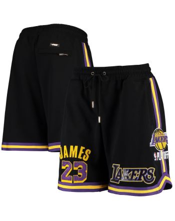 LeBron James 23 Los Angeles Lakers Black Team Player Shorts - Men