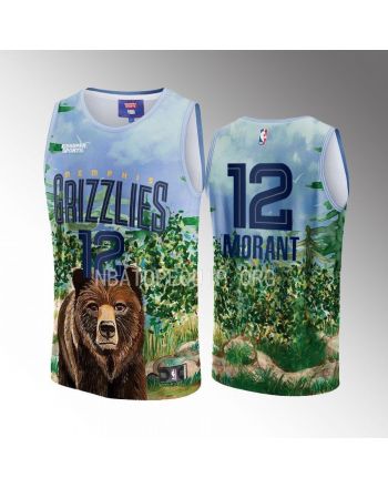 Ja Morant 12 Memphis Grizzlies NBA & KidSuper Studios Unisex Hometown Jersey