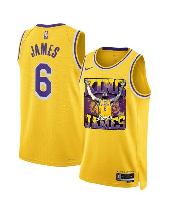 LeBron James The King In Los Angeles Lakers 2022-23 Jersey - Screen Print Graphics