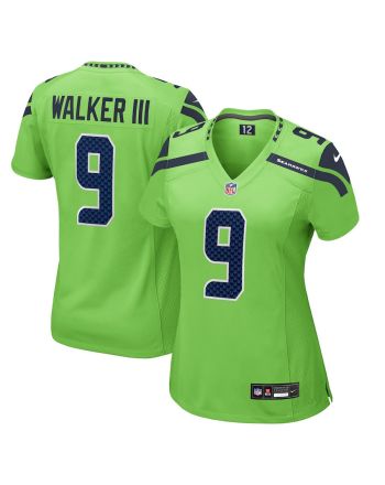 Kenneth Walker III 9 Seattle Seahawks Women Game Jersey - Neon Green