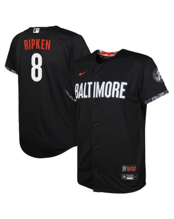 Cal Ripken 8 Baltimore Orioles Youth 2023 City Connect Jersey - Black