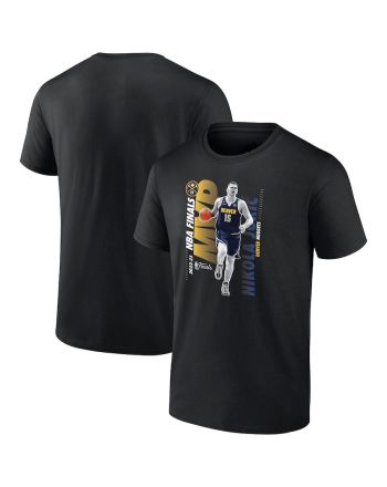 Nikola Jokic Denver Nuggets 2023 NBA Finals Champions MVP Rainbow T-Shirt - Black