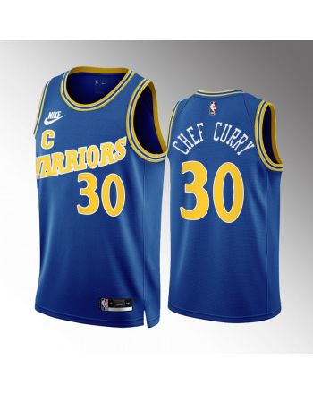 Stephen Curry Chef Curry 30 Golden State Warriors Royal Jersey Classic