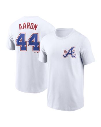 Hank Aaron 44 Atlanta Braves 2023 City Connect T-Shirt - White