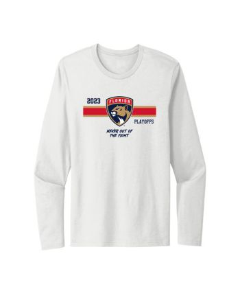 Florida Panthers 2023 Stanley Cup Playoff Never Out Of The Fight Long Sleeve T-Shirt - White
