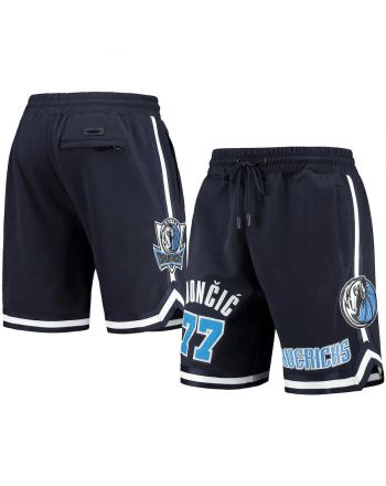 Luka Doncic 77 Dallas Mavericks Navy Team Player Shorts - Men