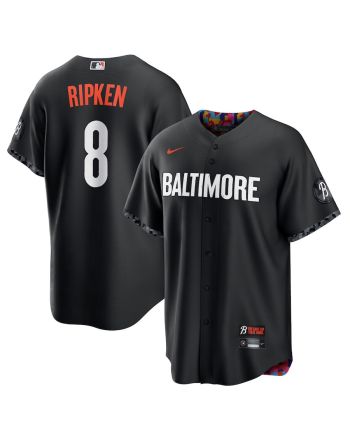 Cal Ripken 8 Baltimore Orioles 2023 City Connect Men Jersey - Black