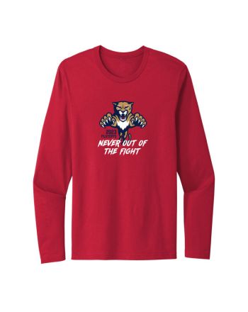 Florida Panthers 2023 Stanley Cup Playoff Never Out Of The Fight Long Sleeve T-Shirt - Red