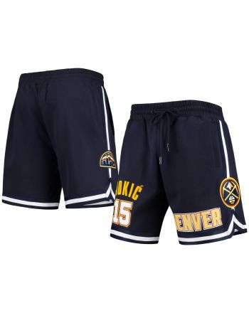 Nikola Jokic 15 Denver Nuggets Team Player Shorts - Navy