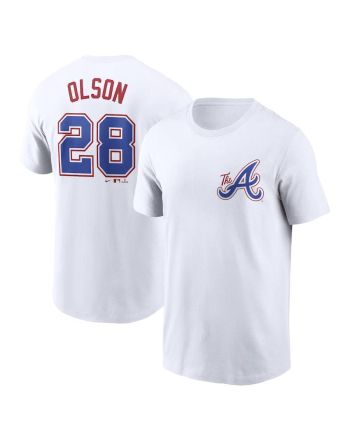 Matt Olson 28 Atlanta Braves 2023 City Connect T-Shirt - White