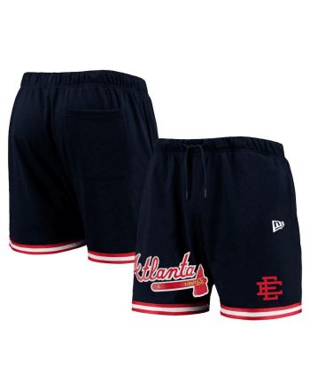 Atlanta Braves Team Standard Men Mesh Shorts - Navy
