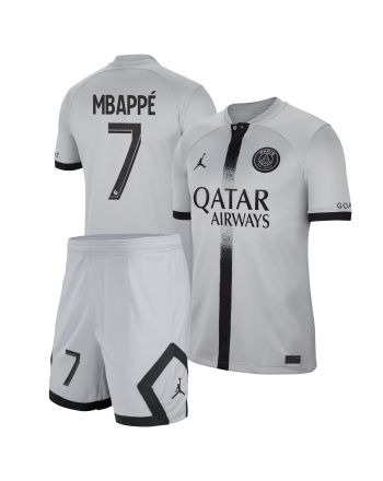 Kylian Mbappé 7 Paris Saint-Germain Away Kit 2022-23 Men Jersey - Black