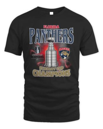 Florida Panthers 2023 Stanley Cup Champions T-Shirt - Black