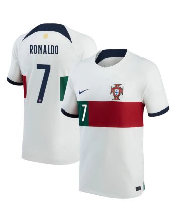 Portugal National Team 2022-23 Qatar World Cup Cristiano Ronaldo 7 Away Jersey - Youth