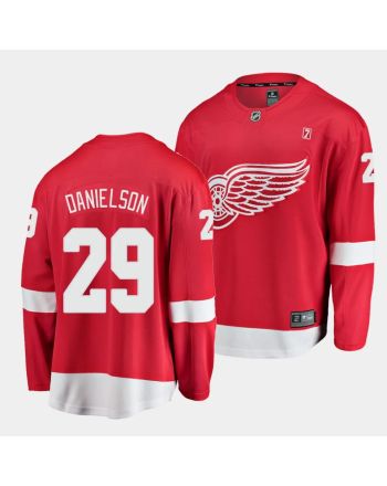 Nate Danielson #29 Detroit Red Wings 2023 NHL Draft Home Men Jersey - Red