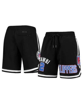 Kawhi Leonard 2 LA Clippers Black Team Player Shorts - Men