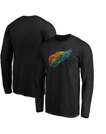 Detroit Red Wings Team Pride Logo Long Sleeve T-Shirt - Black