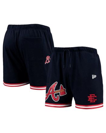 Atlanta Braves Team Standard Men Mesh Shorts - Navy