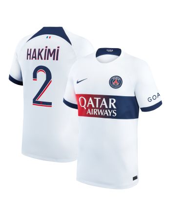 Achraf Hakimi 2 Paris Saint-Germain 2023-24 Away Men Jersey - White