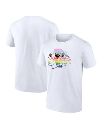 Chicago Blackhawks Team Pride Logo T-Shirt - White