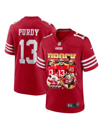 Brock Purdy 13 San Francisco 49ers Cyclone Star Red Game Jersey - Men