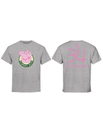Giannis Antetokounmpo 34 Milwaukee Bucks Pig Print T-Shirt - Gray