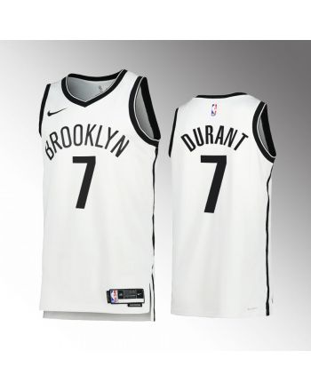 Kevin Durant 7 2022-23 Brooklyn Nets White Association Edition Jersey Swingman