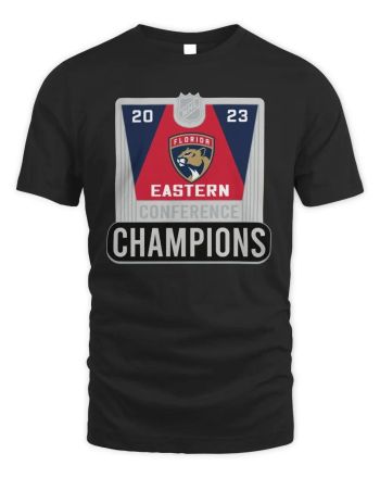 Florida Panthers 2023 Eastern Conference Champions T-Shirt - Black