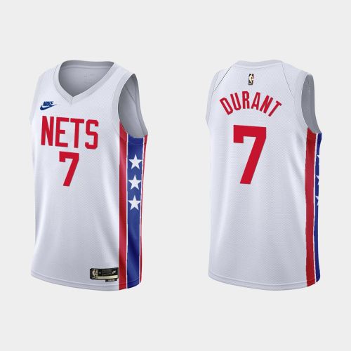 Brooklyn Nets Kevin Durant 7 2022-23 Classic Edition White Men Jersey