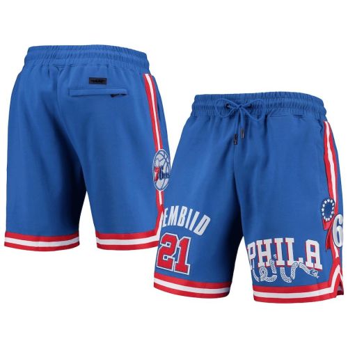 Joel Embiid 21 Philadelphia 76ers Royal Team Player Shorts - Men