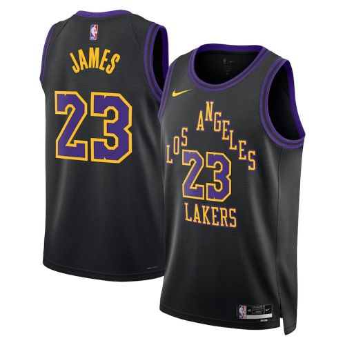 Lebron James 23 Los Angeles Lakers 2023/24 City Edition Swingman Jersey - Black