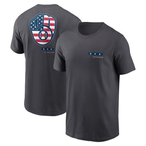 Milwaukee Brewers Americana T-Shirt - Anthracite