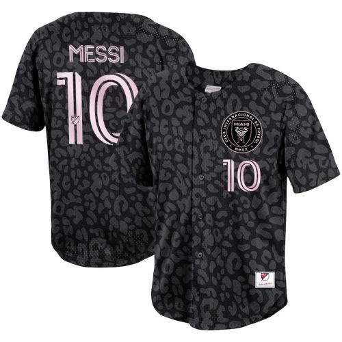 Lionel Messi 10 Inter Miami FC Baseball Men Jersey - Pink Black
