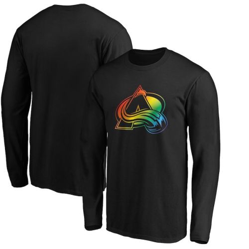 Colorado Avalanche Team Pride Logo Long Sleeve T-Shirt - Black