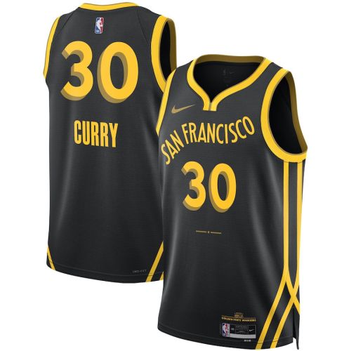 Stephen Curry 30 Golden State Warriors 2023/24 City Edition Swingman Jersey - Black